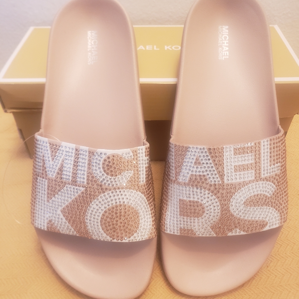 Brand New Michael Kors Gilmore Slides